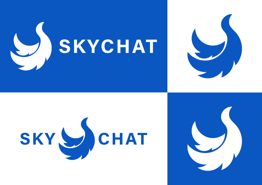 Skychat Logo design